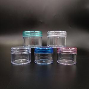 Transparent Customized Plastic Cosmetic Jar with Smooth Surface Performance