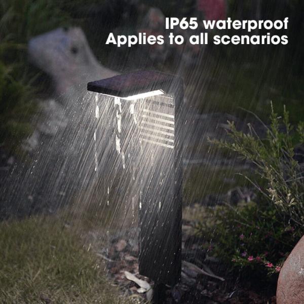 Solar Garden Light White LED Outdoor Lawn Light Waterproof Flood Light Kit Garden Lights Solar Powered