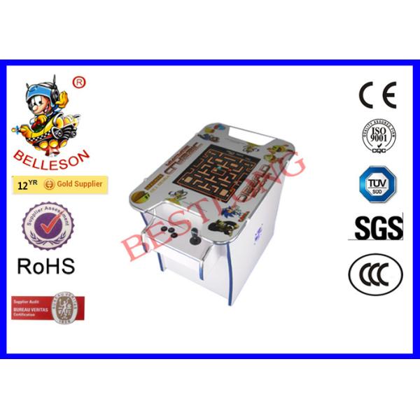 58CM Width White Cocktail Arcade Machine , Coin Operated Cocktail Game Table