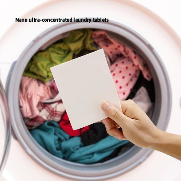 Fragrant And Smooth Laundry Detergent Strips Laundry Bubble Paper Stain Remover Ultra Rich