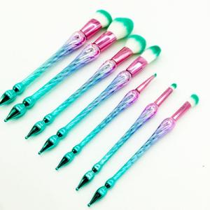 Promotion Private Label Best Quality 7Pcs Synthetic Hair Makeup Brushes Free