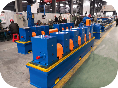 Square Metal Pipe Making Machine Aluminium Alloy Steel 450mm-550mm