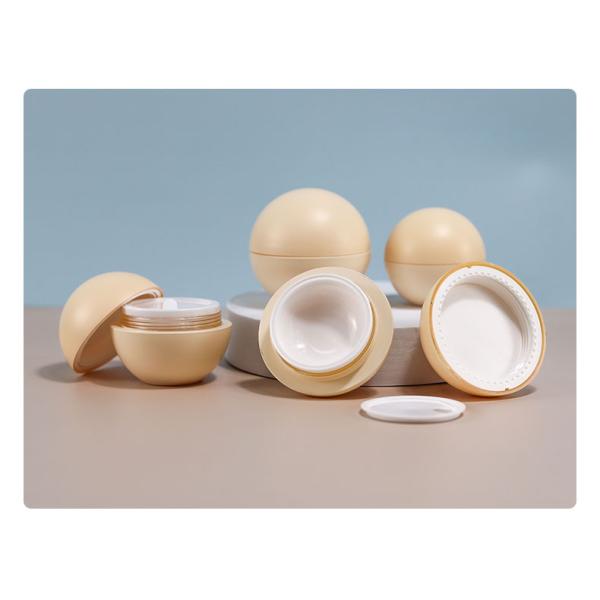 50g Egg Shaped Plastic Baby Cream Container for Skincare Products ABS Material