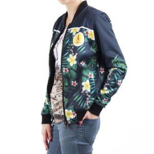 OEM wholesale customize women bomber jacket all print sublimation print