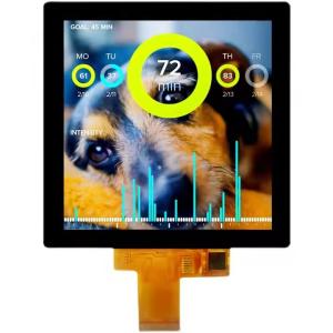 3.95 Inch 480*480 Resolution TFT LCD Display with 300CD/M2 Brightness and RGB