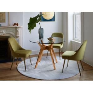 Brown Dining Table Set Furniture Modern Style With Chair