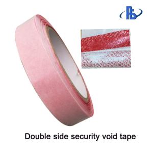 Single Sided Adhesive Security Seal Tape , Red Tamper Evident Tape
