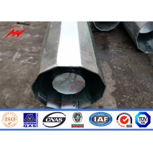 China S500 Q345 Galvanized Steel Transmission Pole Conical ASTM A123 on sale