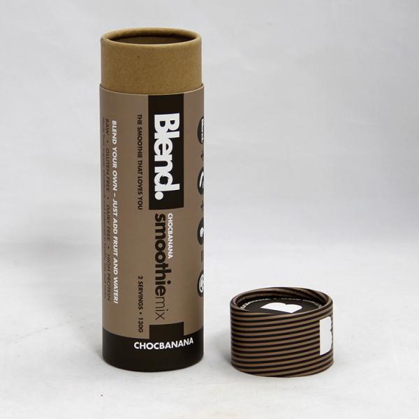 Cylindrical Brown Kraft Cardboard Paper Cans Packaging for Cosmetics / Underwea / Unbrella