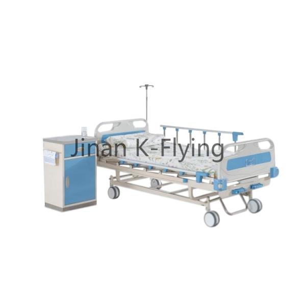 Buy 2180mm Three Folding Manual Nursing Bed Two Functions at wholesale prices