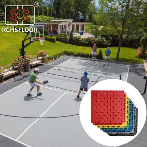 Quality Gym Backyard Basketball Court Flooring HES Volleyball Court Tiles for sale