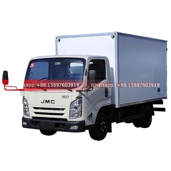 Good Price JMC Refrigerator Truck for Fish Meat Ice Cream Transport Van Truck 2.5Tons JMC Truck For Sales
