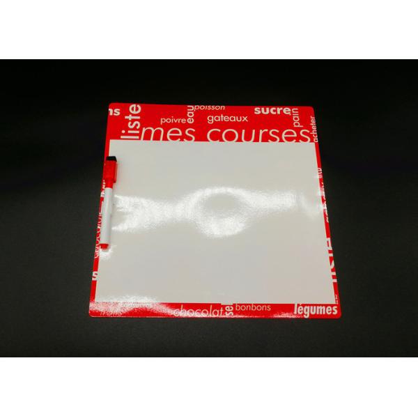 Fridge Magnetic Dry Erase Board , Magnetic White Board With Markers