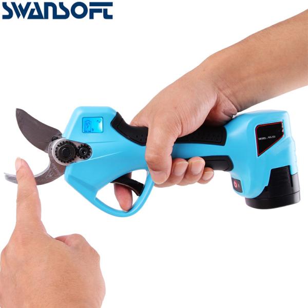 32mm LED Garden Tools Electric Pruning Shears With Progressive Function For