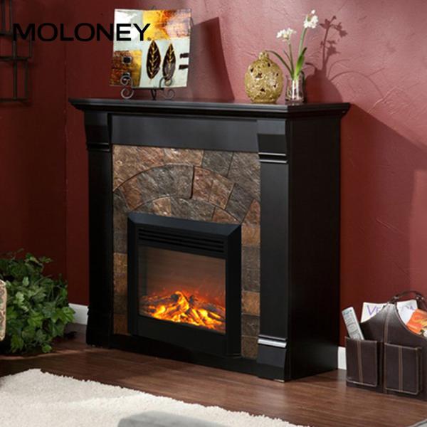 Buy 690mm Wall Mounted Electric Fireplace With Mantel Single / Mutil-Color at wholesale prices