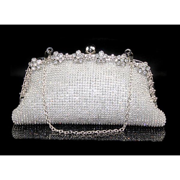Classic full crystal rhinestone clutch dinner evening lady bride bridesmaid