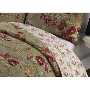 Printed Machine Quilting Bedspreads And Coverlets 3pcs Color / Pattern