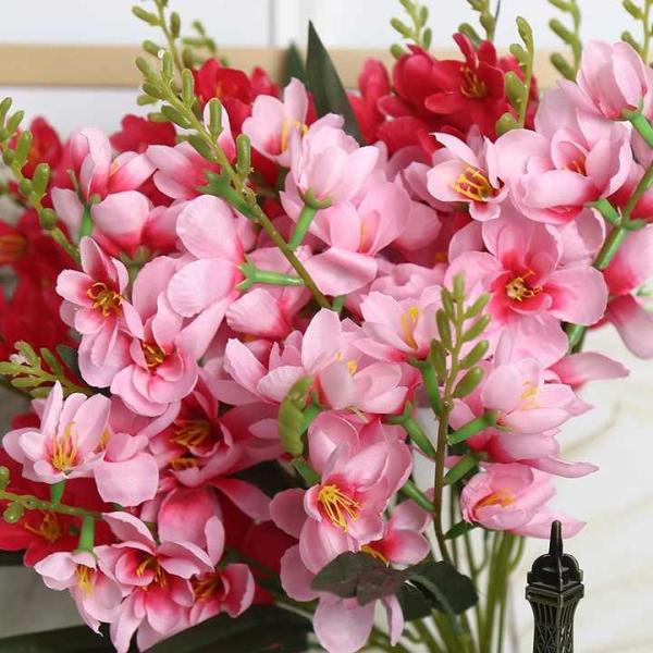 High-End Fragrant Snow Flowers Artificial Bouquets Wedding Table Hotel Home Decor Flower Arrangement Ornaments for Photography