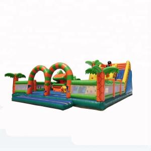 Outdoor Inflatable Playground Castle Bouncer Climb And Slide Combo