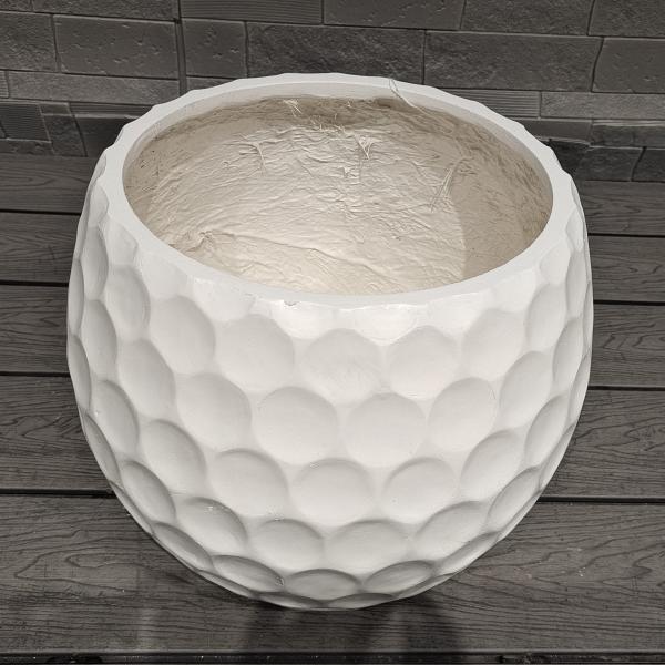 Golf Ball Design Sporty Tapered Spherical Fiber Clay Planter Durable