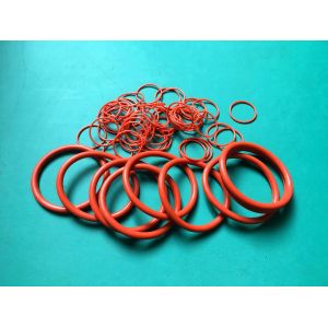 China AS568 Red 30 Shore High Temperature Silicone O Rings on sale