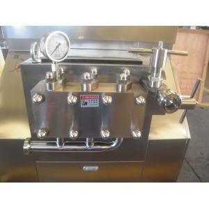 Pneumatic Beverage Milk Homogenizer Machine With 3 Piston