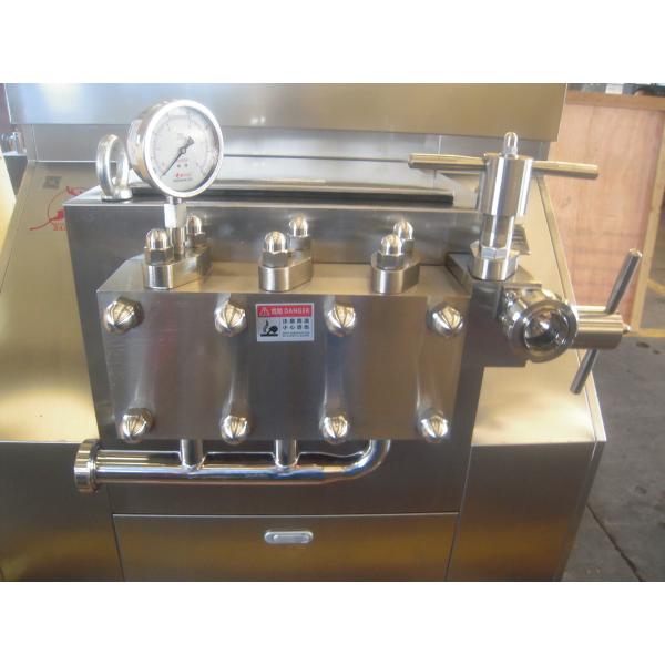 Buy Pneumatic Beverage Milk Homogenizer Machine With 3 Piston at wholesale prices