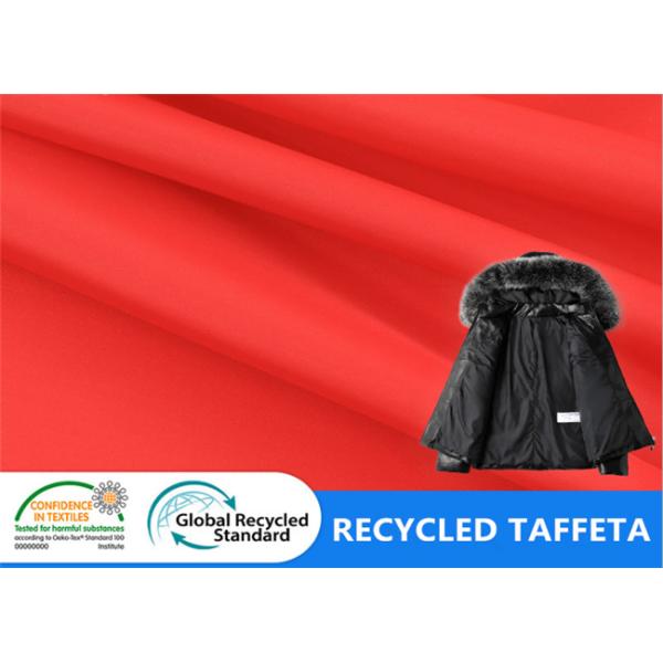 Buy Plain 210T 58" Recycled Polyester Fabric For Cloth Lining at wholesale prices