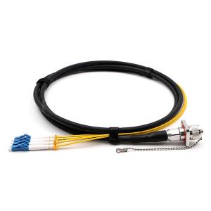 IP67 Outdoor ODC Fiber Cable Socket To LC UPC 4 Cores 9/125 OS2 G657A1 TPU Jacket 4.8mm