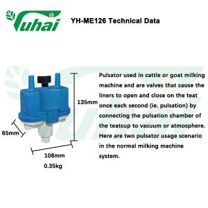 200 Times/Min Boumatic Vacuum Pulsator Electrical For Dairy Farm Cow Milking