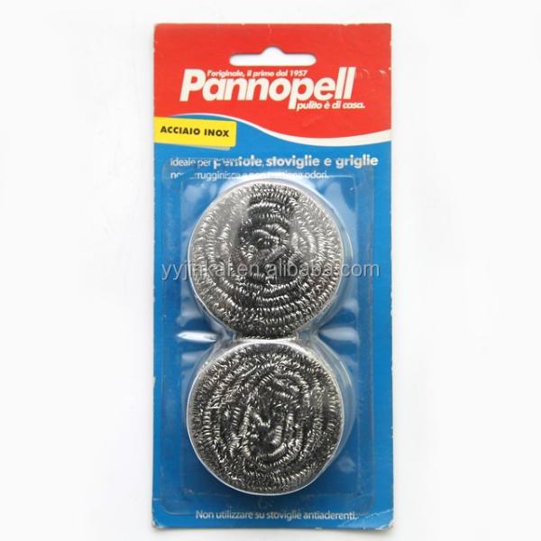 25G*2pcs Kitchen Scrubber and Pot Cleaning Stainless Steel Wire Scourer Metal Scouring Cleaning Ball