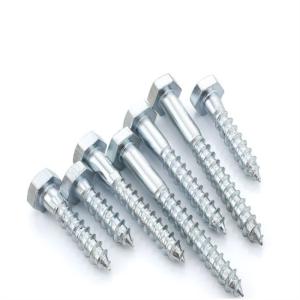 Quality DIN571 Stainless Steel / Carbon Steel Hex Head Wood Screws M2 To M10 for sale