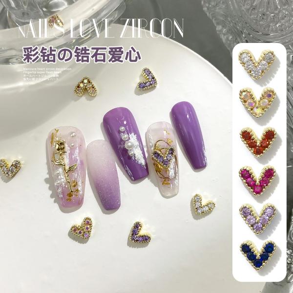 New arrivals 3d Nail art Charms flowers decoration Nail Jewelry colorful charms for Beauty spa