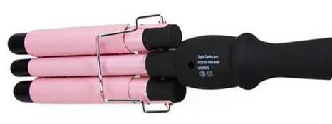 Buy Triple Wave curling iron JR-266-19# pink at wholesale prices
