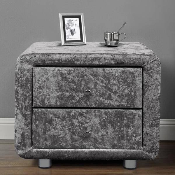 Buy Fabric Two Drawer Bedside Table at wholesale prices