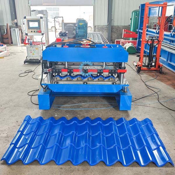 PPGI GI Steel Profile Zee Tile Roll Forming Machine With High Precision Within 1mm