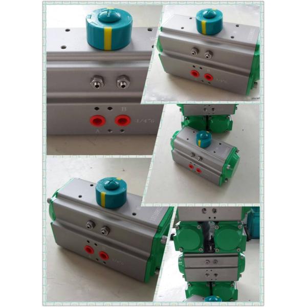 90 degree rack and pinion pneumatic rotary actuator Pneumo actuators green endcaps