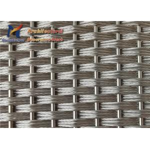 5mm Architectural Wire Mesh Panels Hotel Elevator Facades Antique Brass