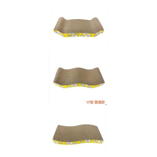 Light Weight Cat Scratch Board Curved Wave Promote Good Scratching Habits