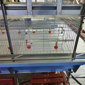 Hot Galvanizing Poultry Farm Cage , 3 / 4 Tiers Chicken Steel Cage For Layers
