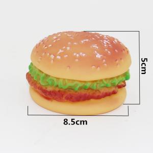 Realistic Food-Themed Squeaky Toy - Burger Design for Pets - Engaging Play for