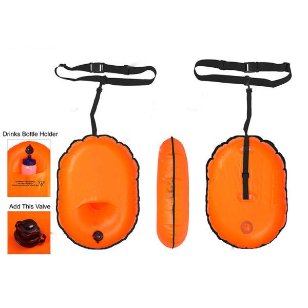 Custom color Inflatable PVC Swimming Tow Float Survival Outdoor Ocean Pack swim buoy Waterproof Dry Bag