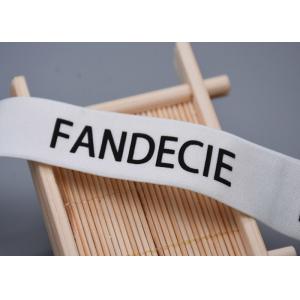 Garments Customized Elastic Band Printed With Matte Black Logo