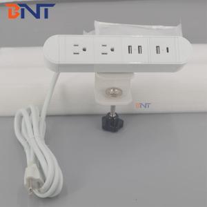 BNT outstnading Simplicity on table socket with USB-C clamped on edage of the