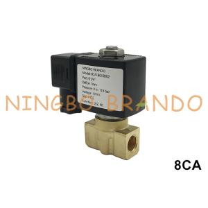 140 bar High Pressure Brass Solenoid Valve For Water Air 1/8'' 1/4'' 3/8'' 24V