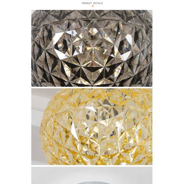 Post Modern Living room Acrylic Oval Ball Chandelier Bedroom Planet Suspension Lamp(WH-MI-385)