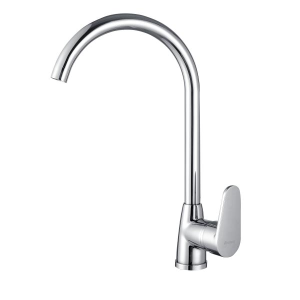 Stainless Steel Basic Kitchen Faucet Spogits One Hole Basin Mixer Taps