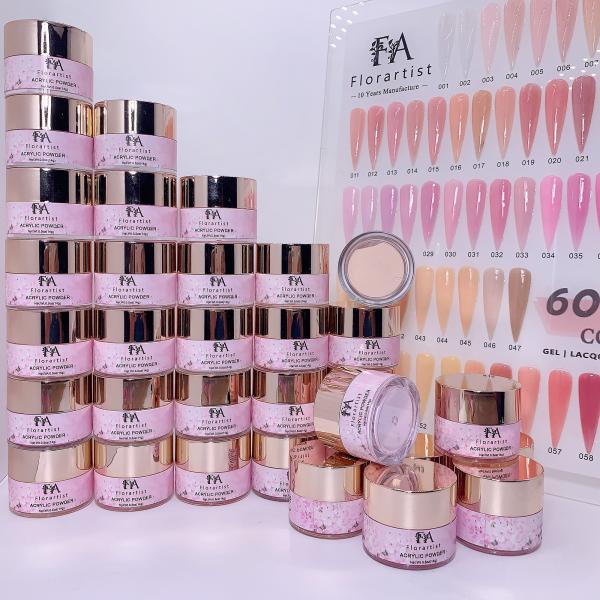 1KG Bulk Nude Clear Pink Colored Nails Acrylic Powder Vendors Polymer Acrylic Powder for Nail Salon Shop