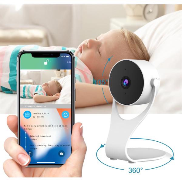 Cam 1080p HD Indoor Smart Home Camera With Night Vision, 2-Way Audio,One Pack, White(AC11)