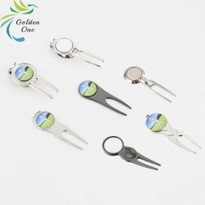 custom special shape metal pitch repair golf pitch divot tools with magnetic